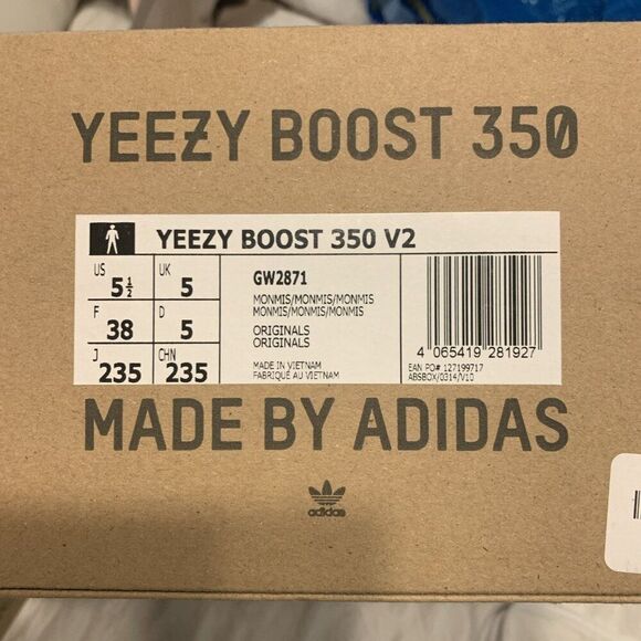 adidas Yeezy Boost 350 V2 Mono Mist Men’s 5.5 - Picture 6 of 6